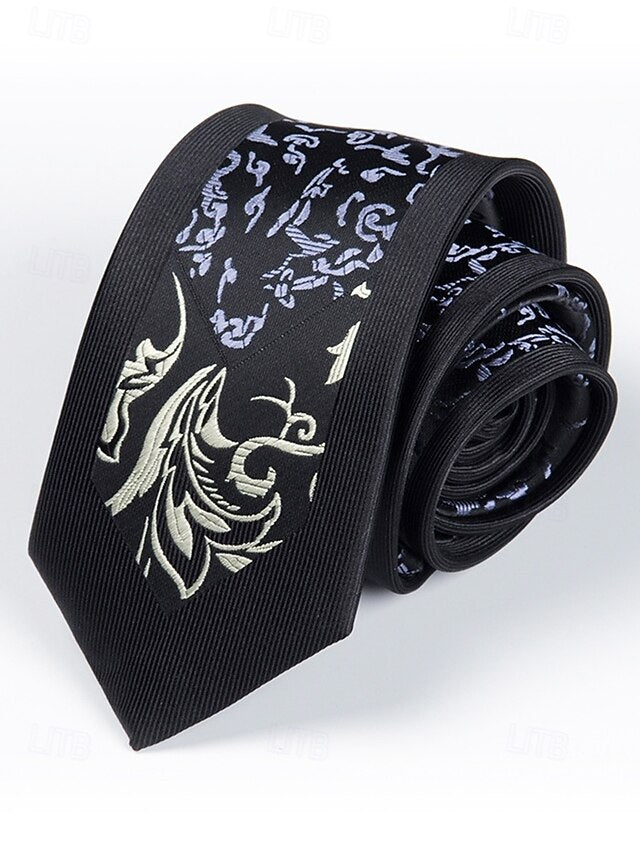 Positioning Tie Pattern 6cm Narrow - Stripe Men's