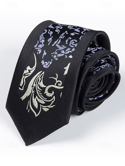 Positioning Tie Pattern 6cm Narrow - Stripe Men's