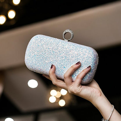 PU Wristlet Clutch Evening Leather Bag Women's Bags