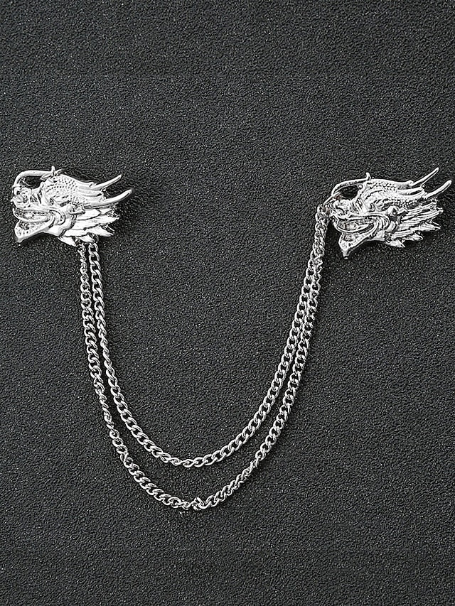 Collar Christmas Alloy – Pins Reindeer Elegant Men's