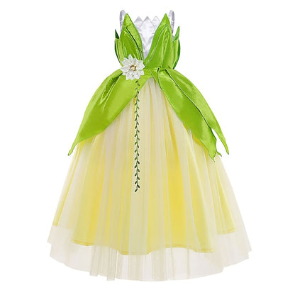 Theme Fairytale Dress Tinker Bell Girl Flower Tiana Princess