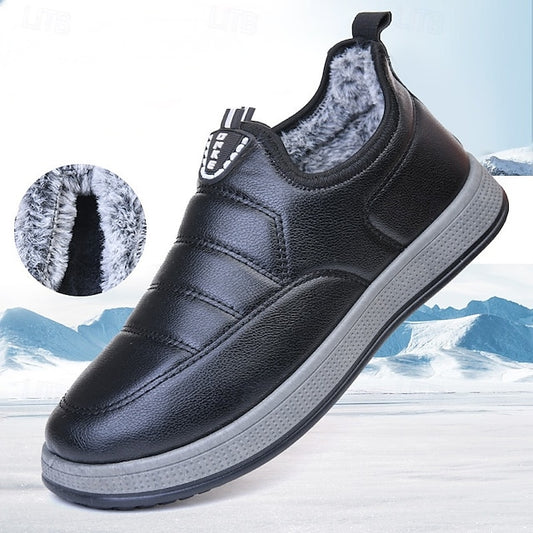 Wholesale SampleMen's Loafers & Slip-Ons Winter Boots Fleece lined PU