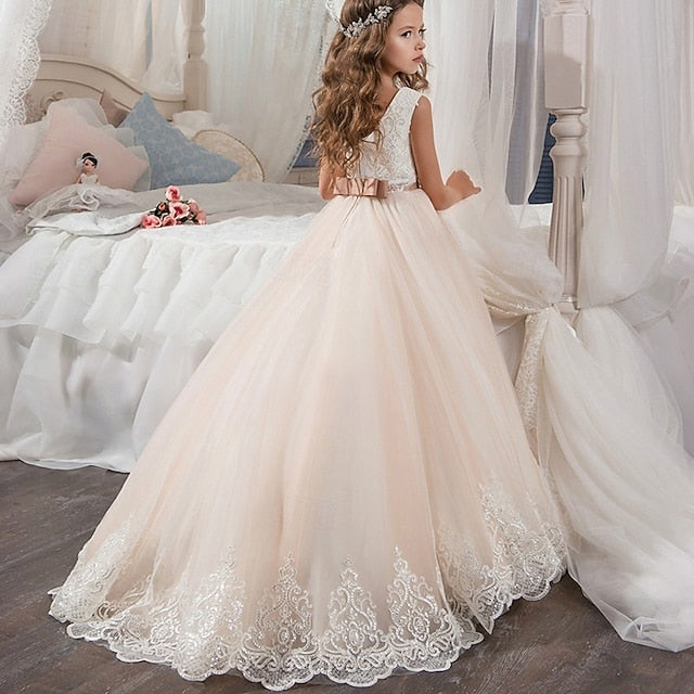 Girl Girls' Princess Kid's Dress Flower