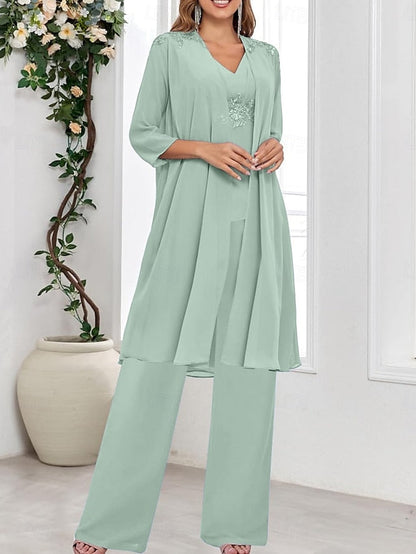 the Dress Simple Piece Bride Elegant 3 of V Wedding Mother Guest