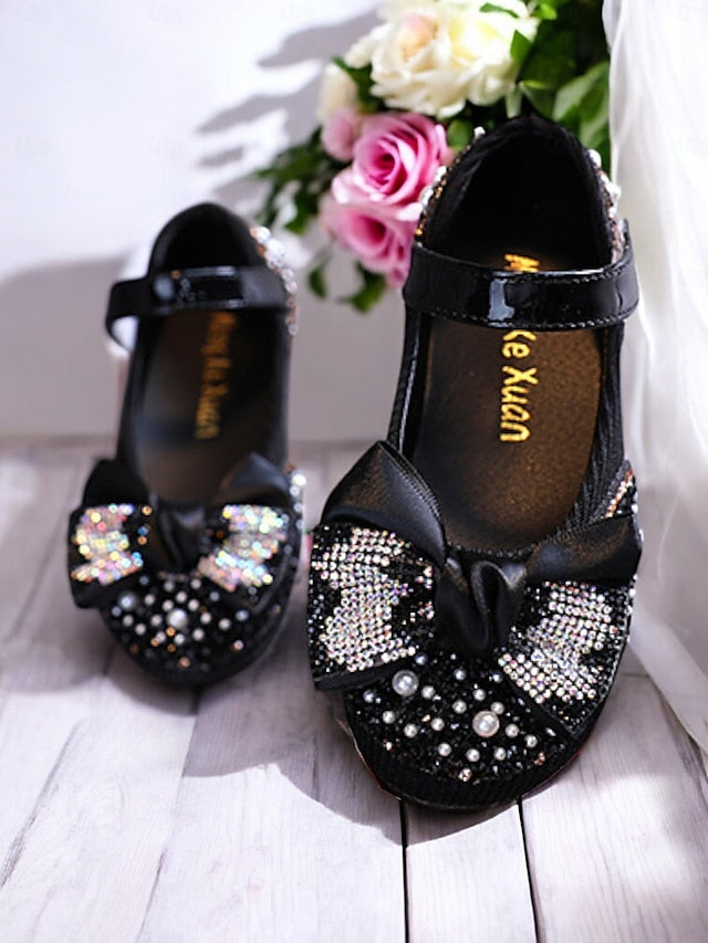 Glitter – Bow Sparkly Rhinestone Mary Jane Girls' Shoes