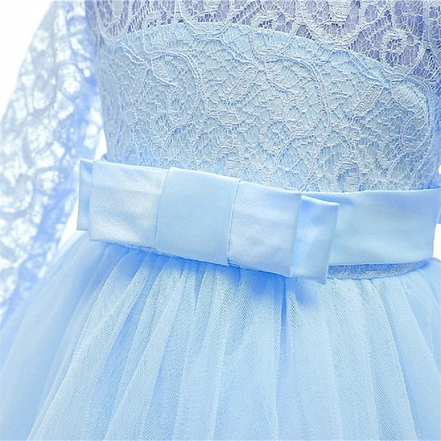 Dress Girls' Wedding Flower Girl Half Sleeve Kids