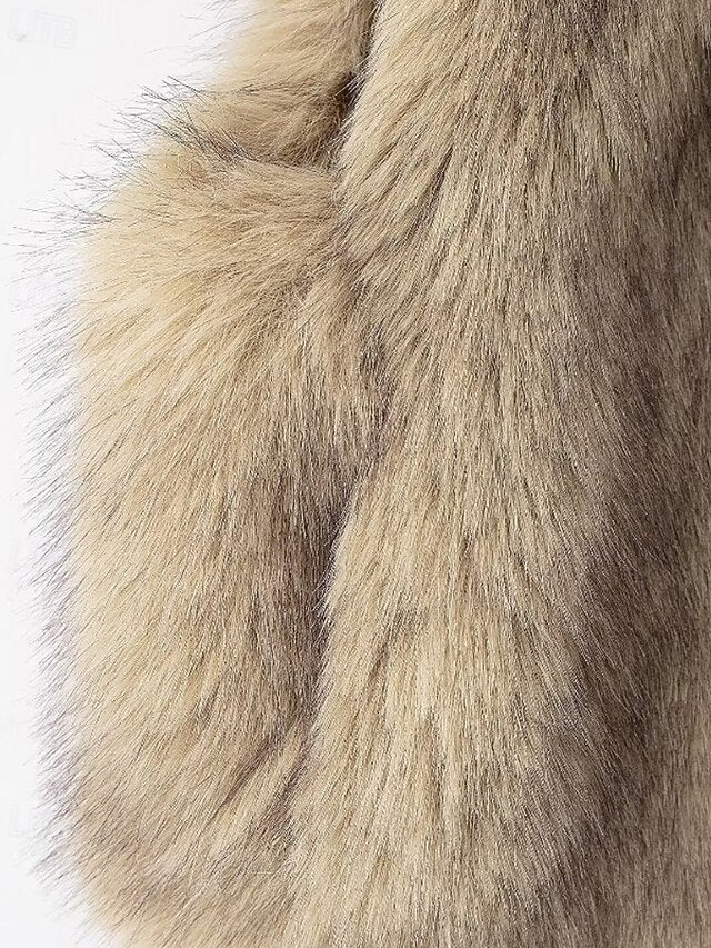 Furs Women's Faux Comfortable Coat Fur Vest Leathers