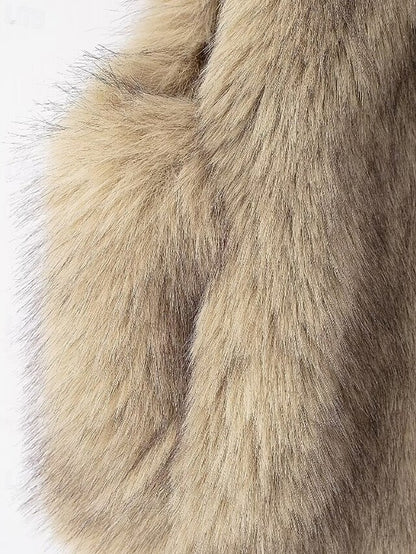 Furs Women's Faux Comfortable Coat Fur Vest Leathers