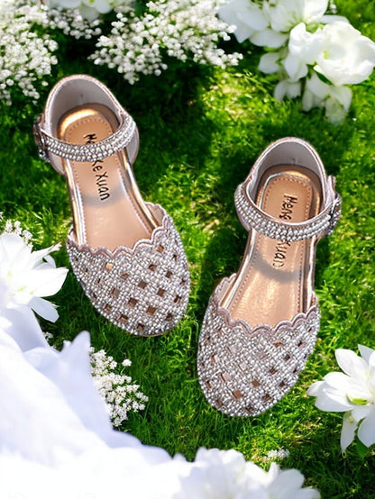 Rhinestone Sparkly Mary Scalloped – Girls' Jane Shoes