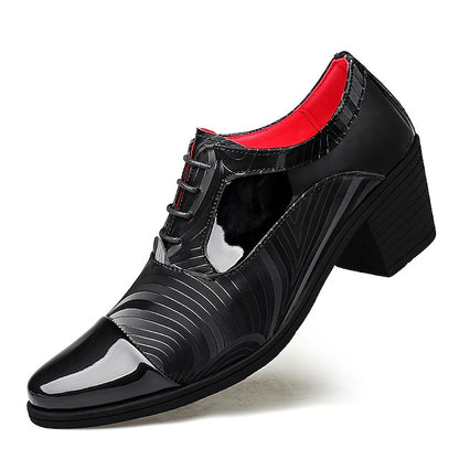 Stylish Lace-Up Formal – Shoes Men's Leather Patent
