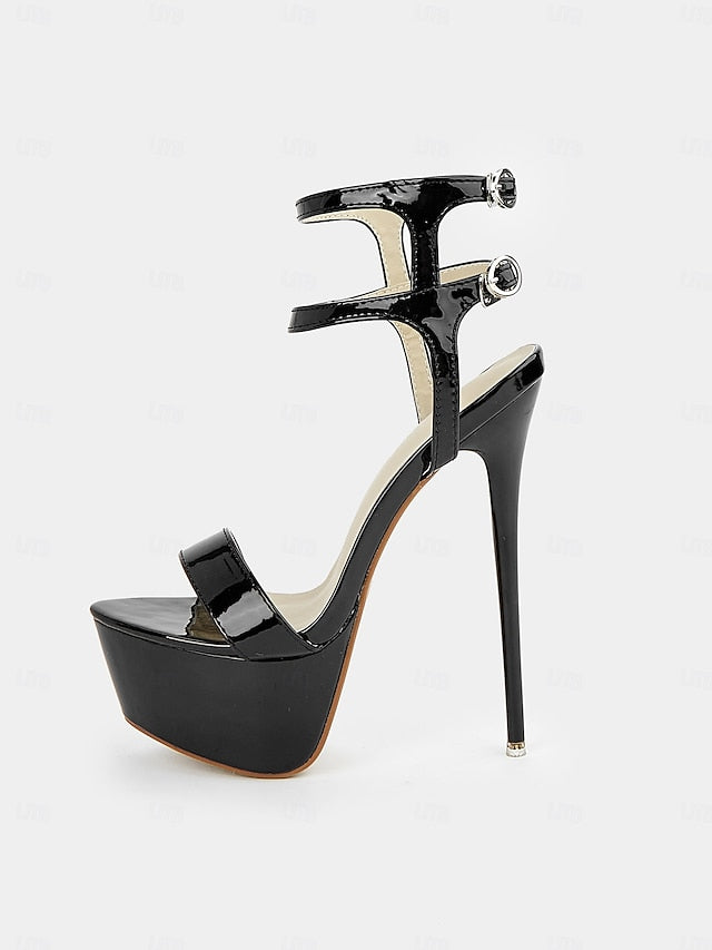 High Leather – Stiletto Platform Women's Heels Patent