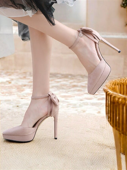 with Ankle Strap Platform Heels Elegant Stiletto Women's