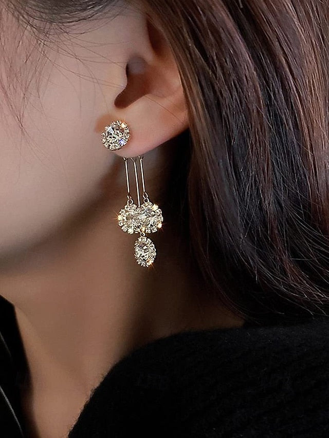 Crystal Women Dangle Elegant for Sparkling Earrings –