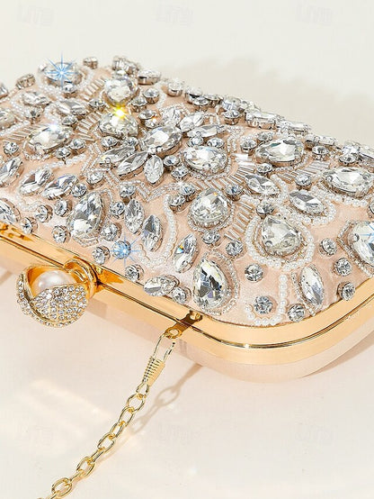 Women's Clutch Crystal-Embellished Bag