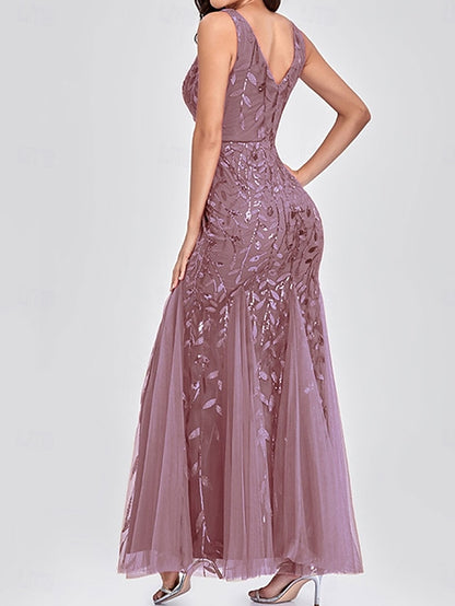 Mother V of Dress Party the Bride Floor Elegant Neck