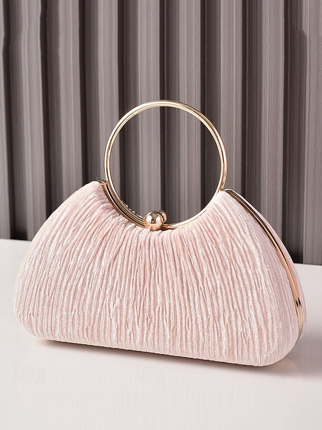 Red Party Christmas Elegant Velvet Women's – Handbag