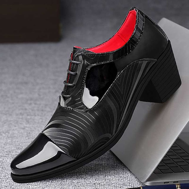Stylish Lace-Up Formal – Shoes Men's Leather Patent