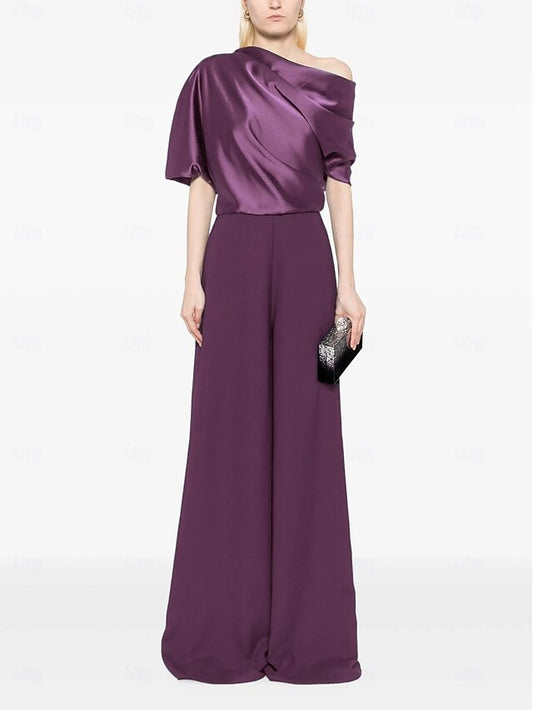 the Guest Wedding Mother Jumpsuit of Bride Simple Dress