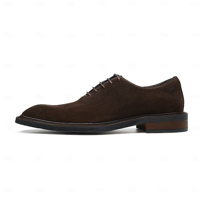 Oxford Men's Shoes Genuine Leather - Suede Cowhide