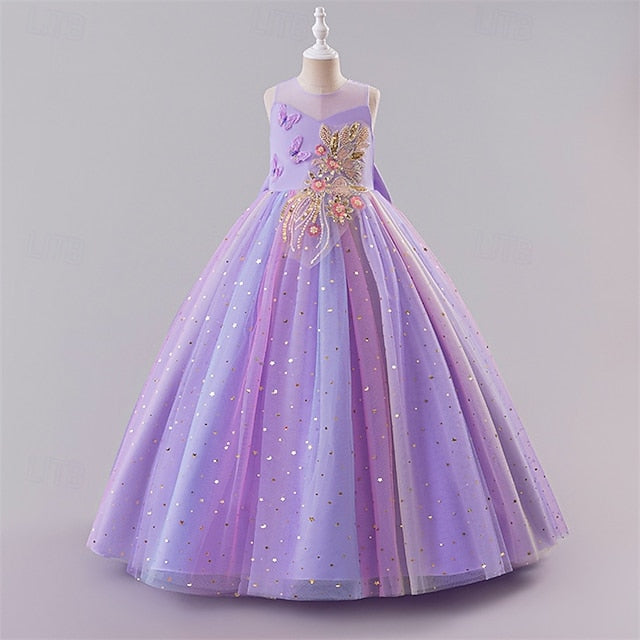 Dress Girls' Princess Flower Kid's Girl