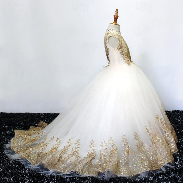 Dress Girls' Flower Kid's Evening Formal Gown Girl
