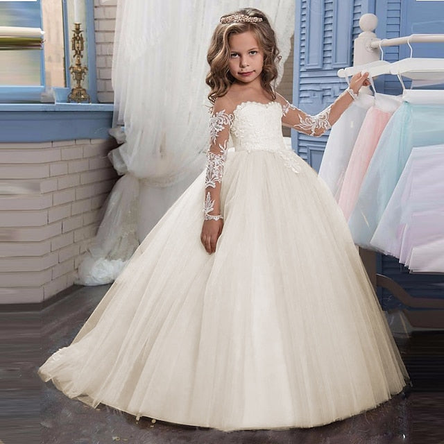 Girl Communion Princess Dress Flower Girls' First
