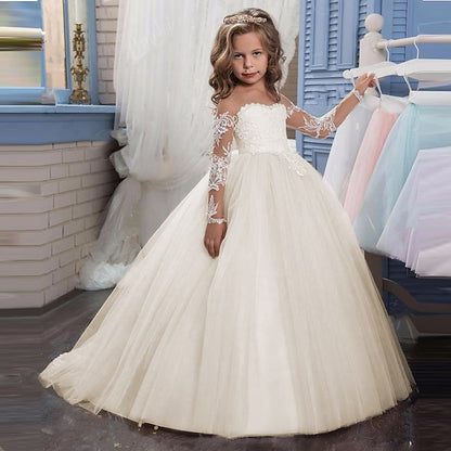 Girl Communion Princess Dress Flower Girls' First