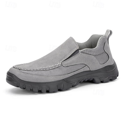 Men's Maroon Perforated Slip-On Sandals with Stylish Design