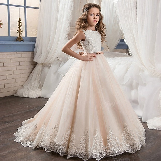 Girl Girls' Princess Kid's Dress Flower