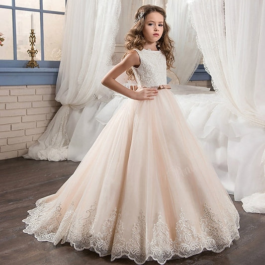 Girl Girls' Princess Kid's Dress Flower
