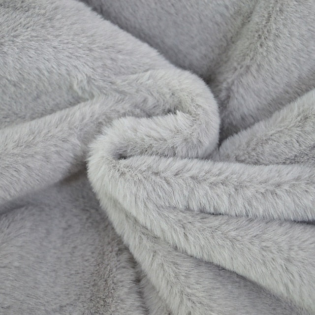 Coat Faux Casual Fur Warm Pocket Comfortable Women's