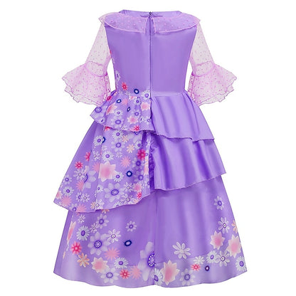 Fairytale Girl Dress Princess Flower Isabela Madrigal Encanto