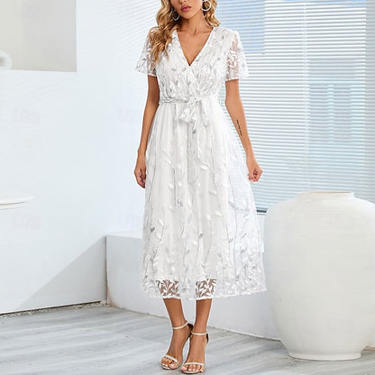 Mother Neck Elegant V Bride the A-Line Dress Sequin of