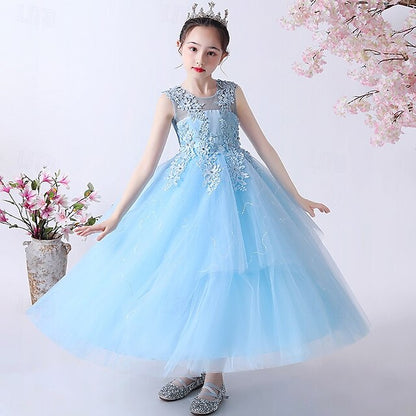Girls' Flower Princess Dress Girl Kid's