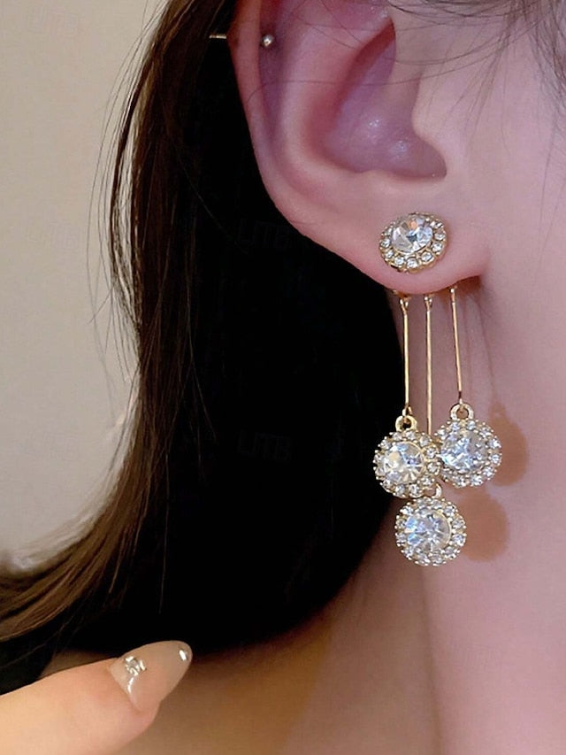 Crystal Women Dangle Elegant for Sparkling Earrings –