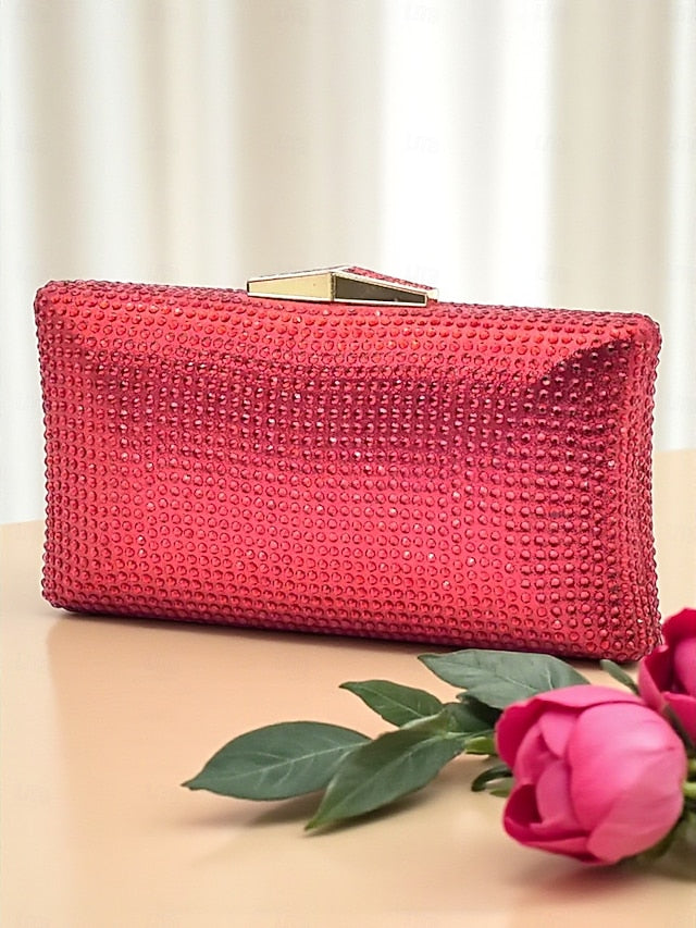 Heel Women's Gold Clutch Block - Sandals Matching and Set