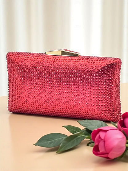 Heel Women's Gold Clutch Block - Sandals Matching and Set