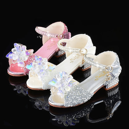 Shoes – Flower Rhinestone Crystal Girls' Glittery