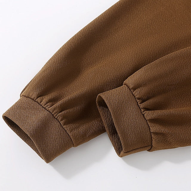 Pieces Kids 2 Set Girls' Dress Block Color Long Suits