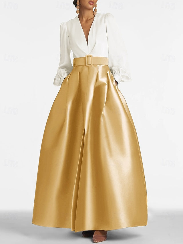 Split Evening Guest High Formal Gown Dress A-Line Wedding Floor