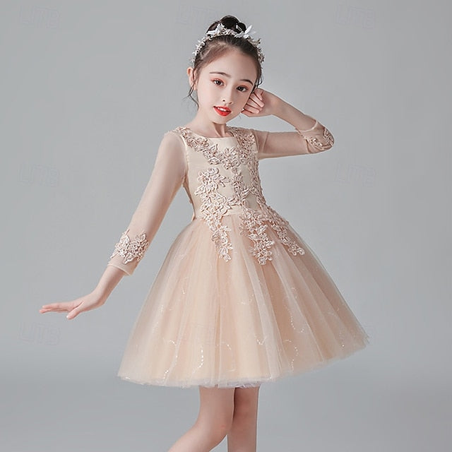 Dress Princess Kid's Flower Girl Girls'