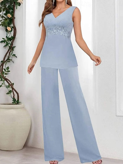 Elegant V the Dress Mother 3 Bride Wedding Simple Piece Guest of