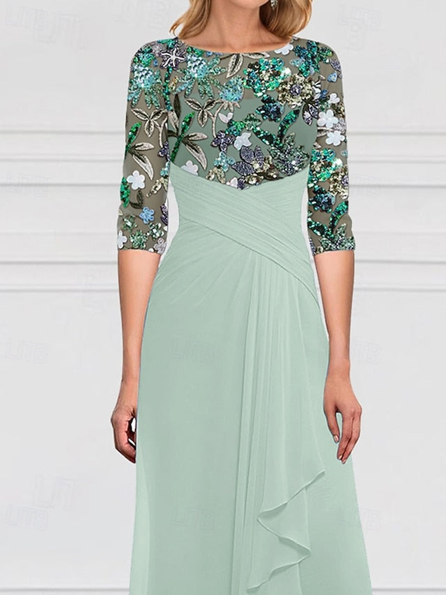 Dress Mother A-Line Bride Sparkle the SkyBeaded of Gown