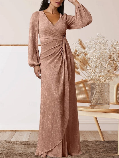 the Guest of A-Line Wedding Elegant Mother Bride Dress V Sweet