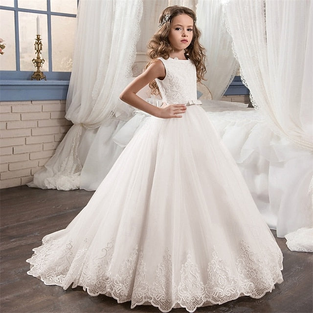 Girl Girls' Princess Kid's Dress Flower