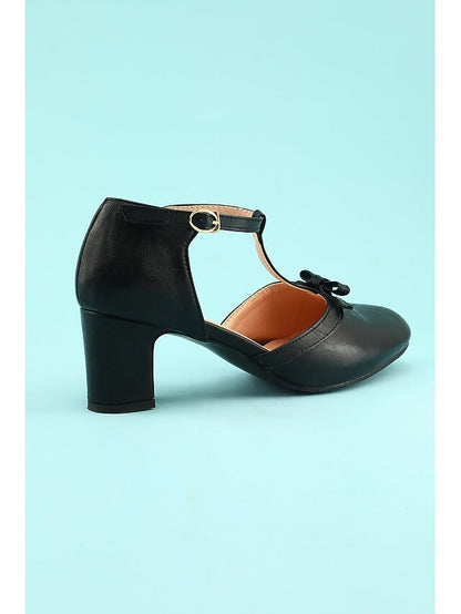 Heels Chunky 1950s Vintage Retro Shoes T-strap heels 20s Roaring