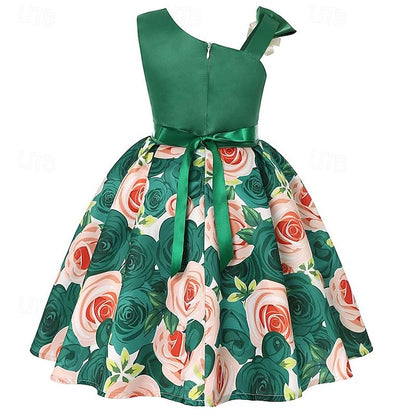 Sleeveless Summer Dress Girls' Easter 3D Party Flower