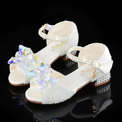 Shoes �?Crystal Girls' Rhinestone Glittery Flower