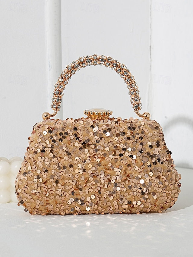 – Women's Bag Evening Embellished Sequin Vintage Clutch