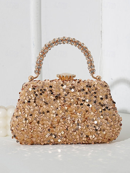 – Women's Bag Evening Embellished Sequin Vintage Clutch